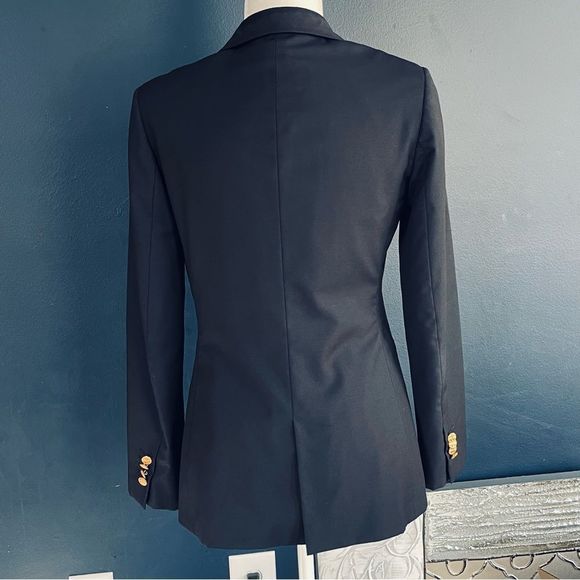 Brooks Brothers Navy Loro Piana Wool Two Button Blazer - 2 - Picture 5 of 16